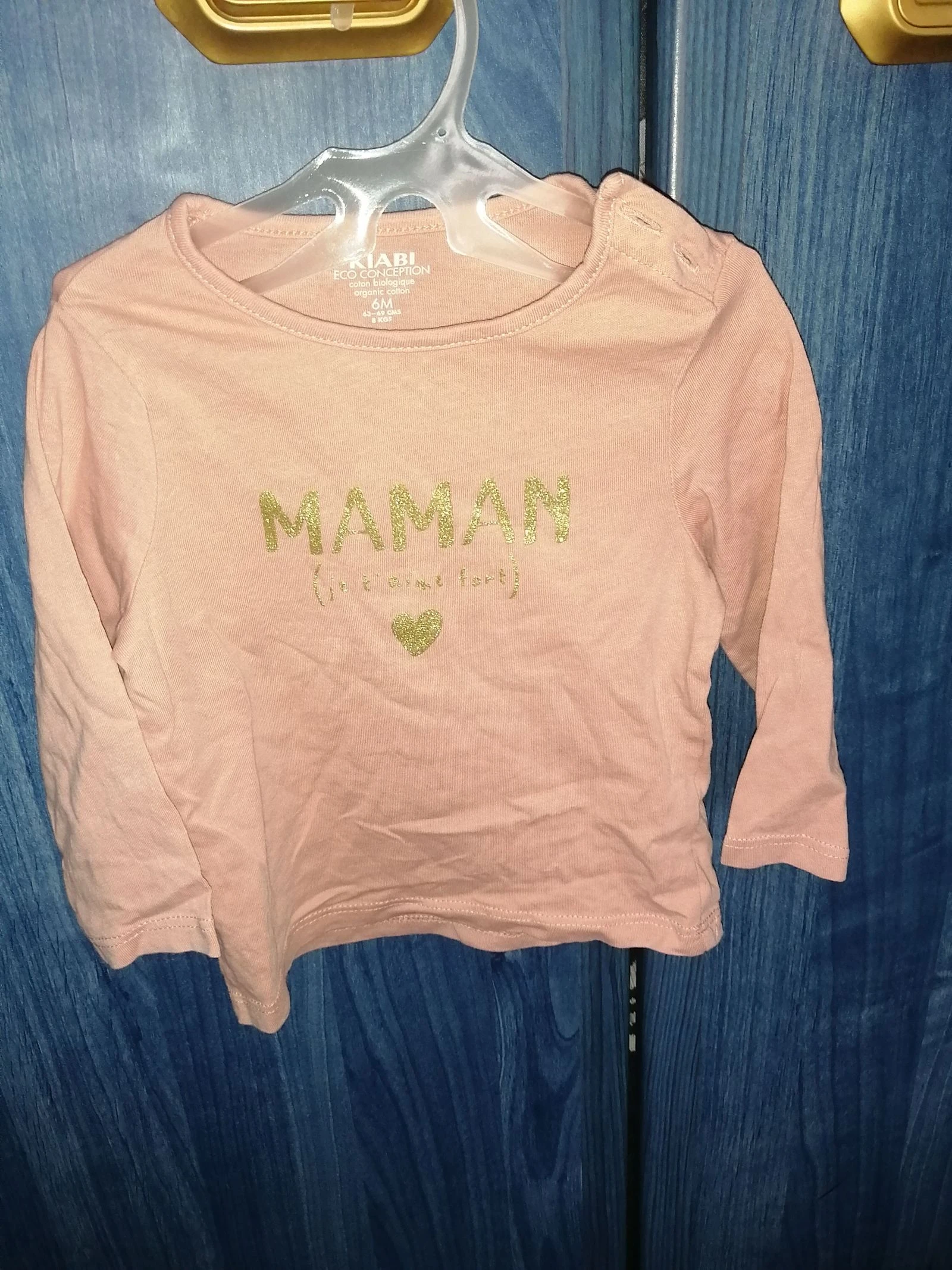 Lot of 3 long-sleeved T-shirts 6 months – photo 7